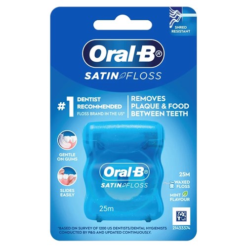 OB-13242890 - Oral B Satin Tape - 25m, 6-Pack